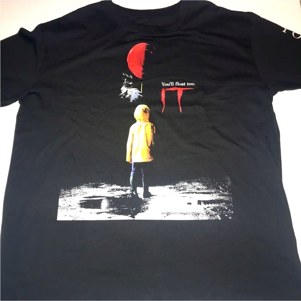Rare Official Men’s IT Movie Red Ballon Long Sleeve Tee Shirt Size XL